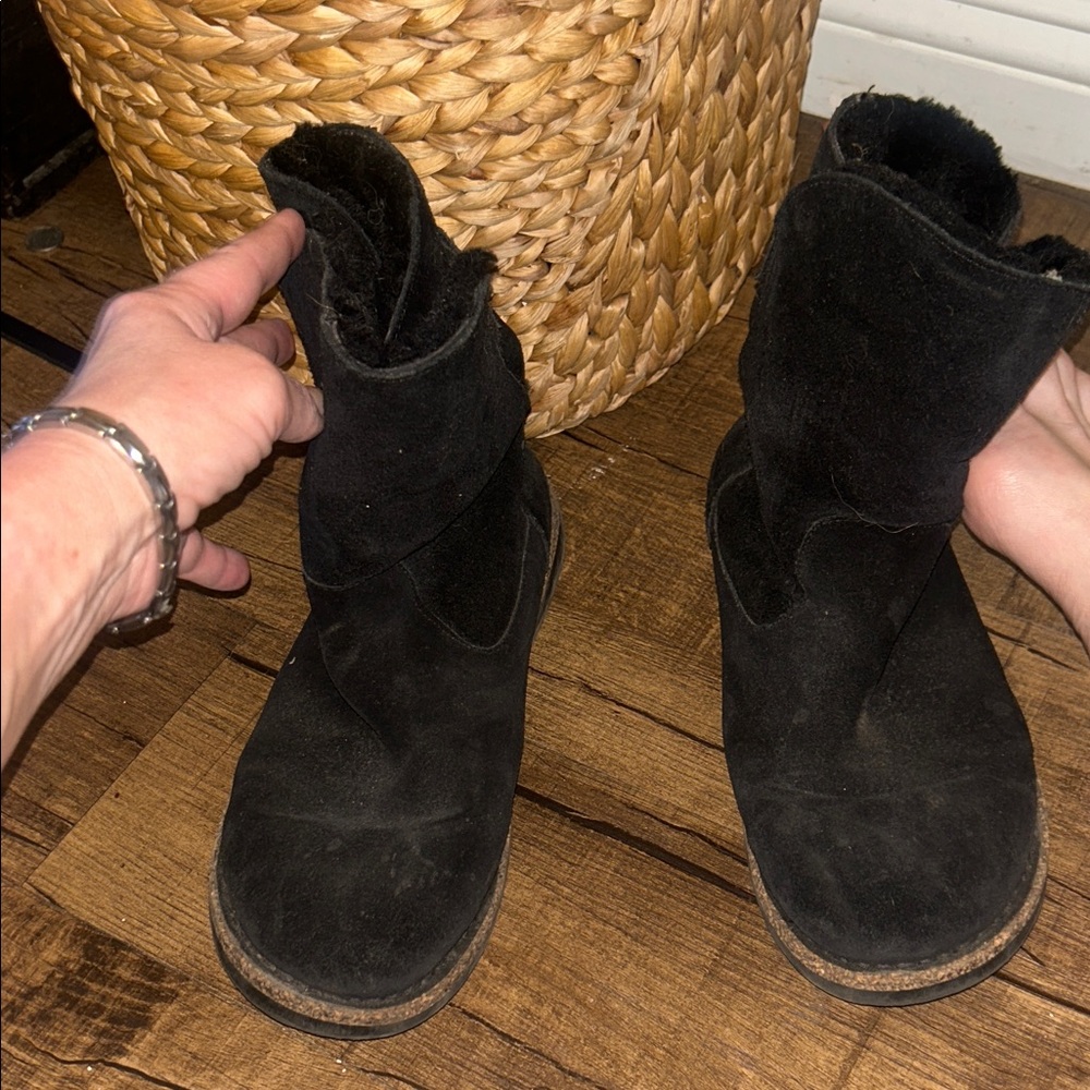 Black BIRKENSTOCK Women's Ankle UPPSALA style/ 10 - Picture 2 of 13